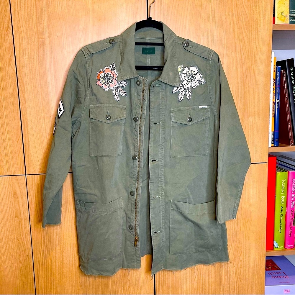MOTHER Denim utility embellished jacket